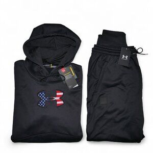 Under Armour 2 PC Sweatsuit Mens Size XL Freedom Fleece Hoodie Joggers Gift Set